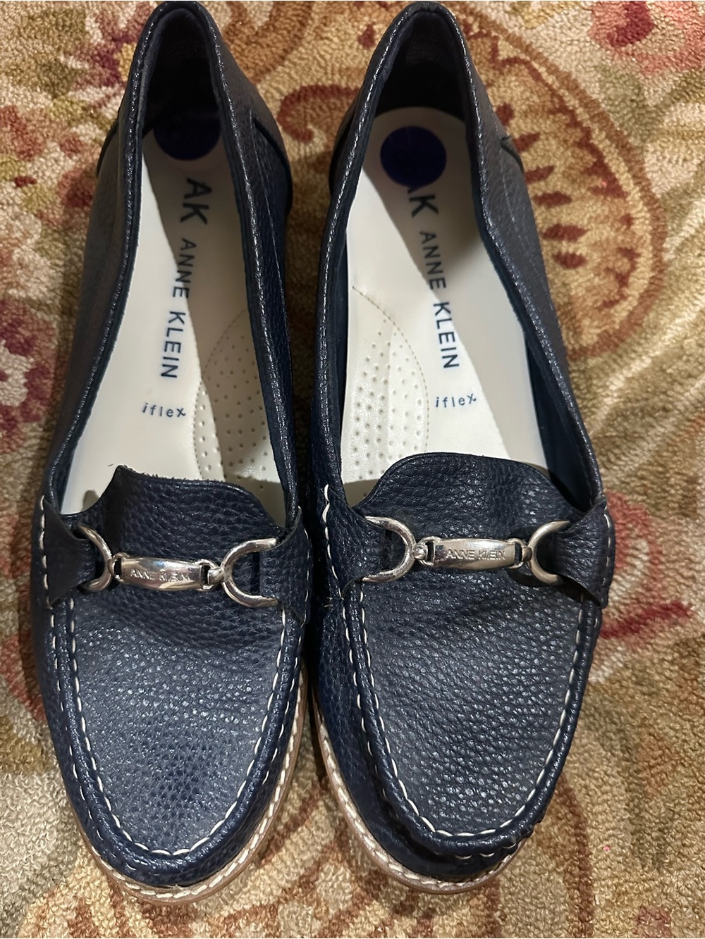 Anne Klein 8.5 navy loafers